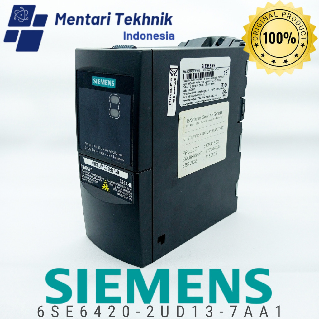 Siemens 6SE6420-2UD13-7AA1 MICROMASTER 420