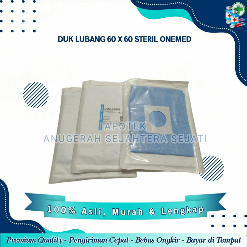 Duk Lubang 60x60 Steril OneMed