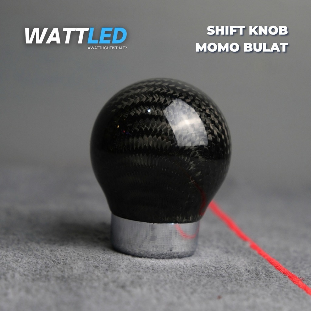 Momo Shift Knob Carbon Fiber Universal Manual Racing Look JDM Style Aluminium Alloy