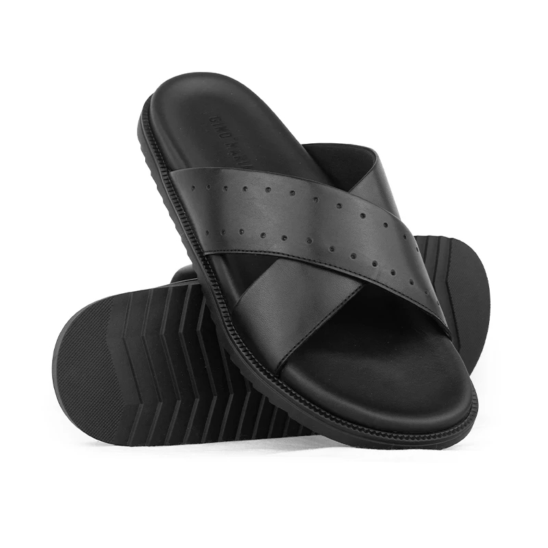 Gino Mariani Sandal Pria Black Harison
