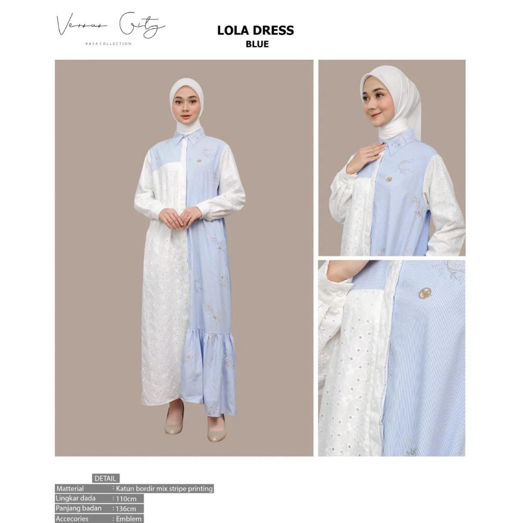 LOLA DRESS BY VERSUS CITY/VERSUS CITY ORIGINAL/DRESS WANITA