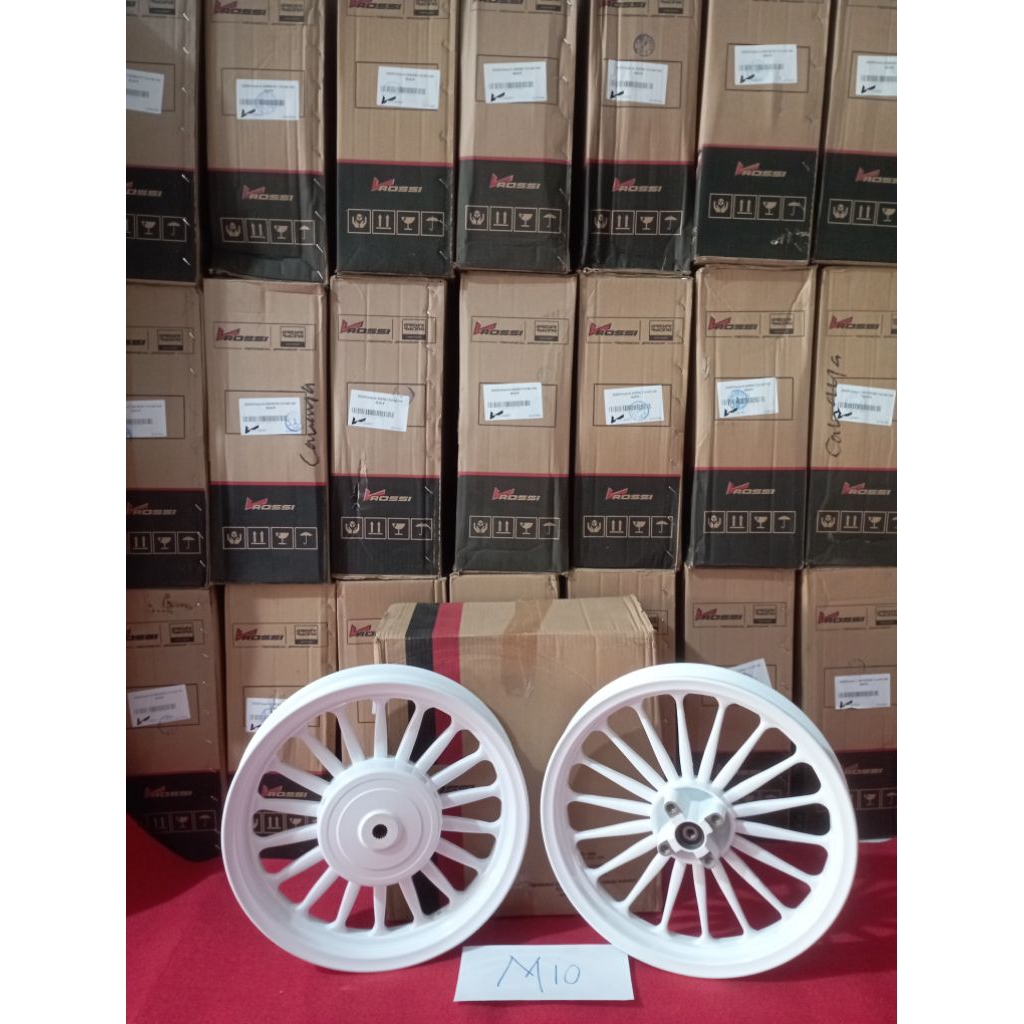 Velg Mio sporty putih Veleg Mio Sporti Galaxy white Veleg palang 18 original VROSSI