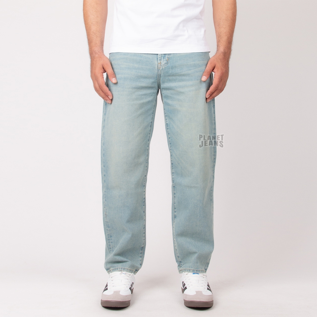 Planet Jeans Celana Jeans Pria Straight Loose -  KADEO 368 Loose Fit Vintage Blue