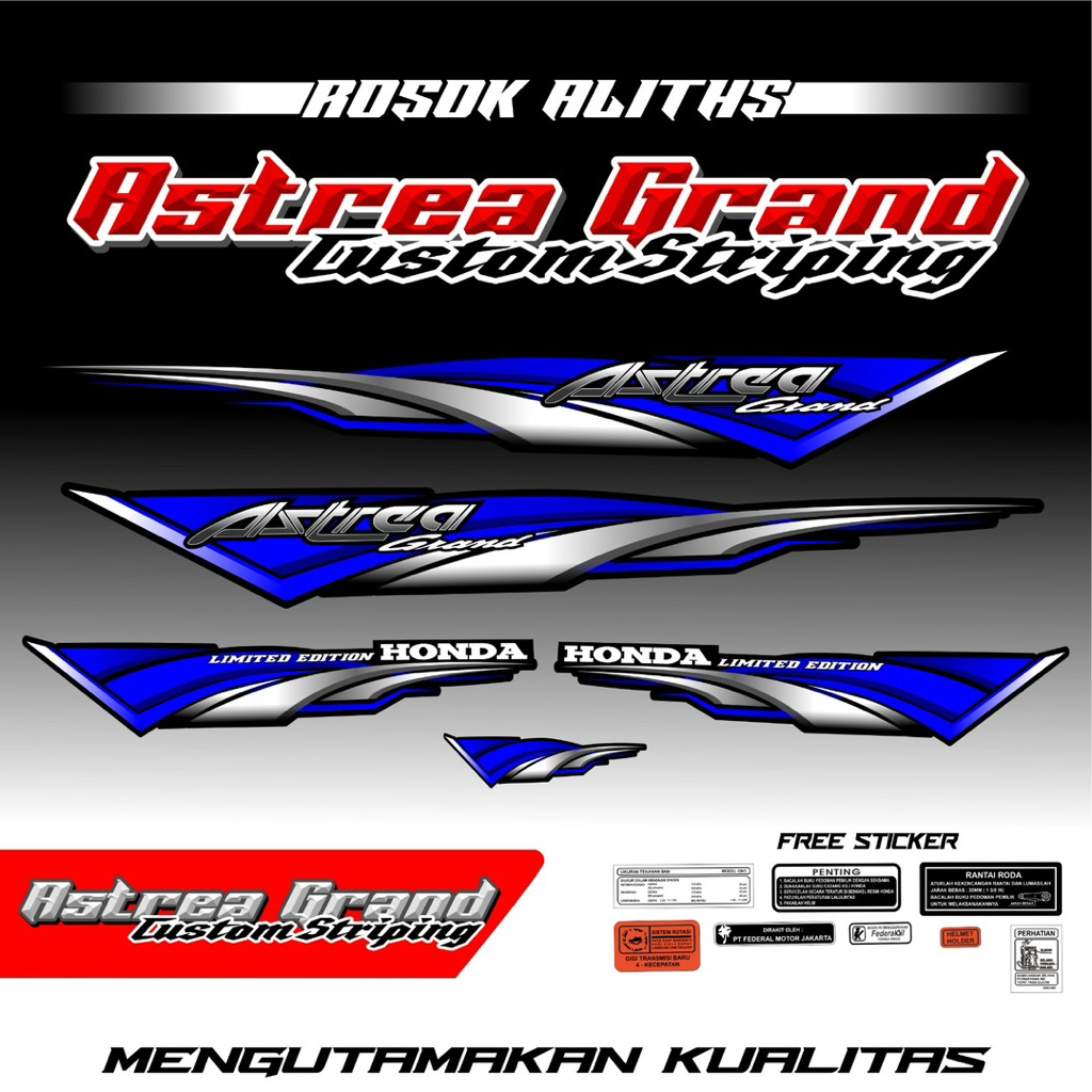 [COD] STRIPING ASTREA GRAND, STRIPING DREAM, ASTREA GRAND, STRIPING ASTREA TERBARU, STRIPING ASTREA 
