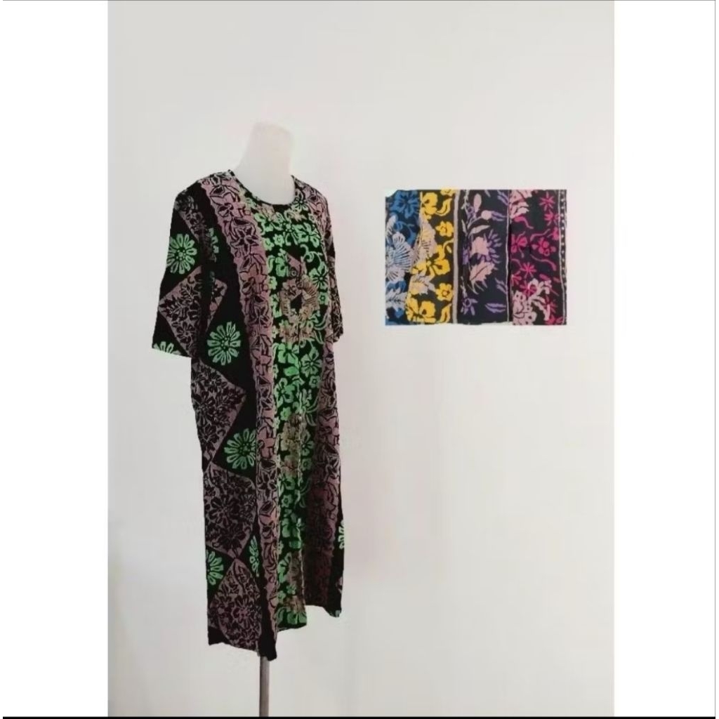 Daster Lucyana lengan 3/4 polos