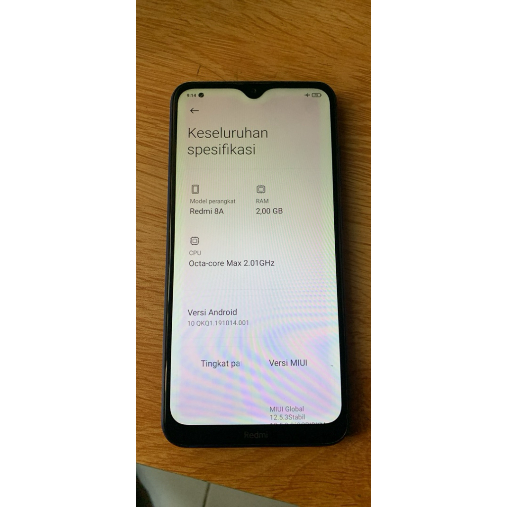 Hp + Dosbuk redmi 8a second pemakaian pribadi