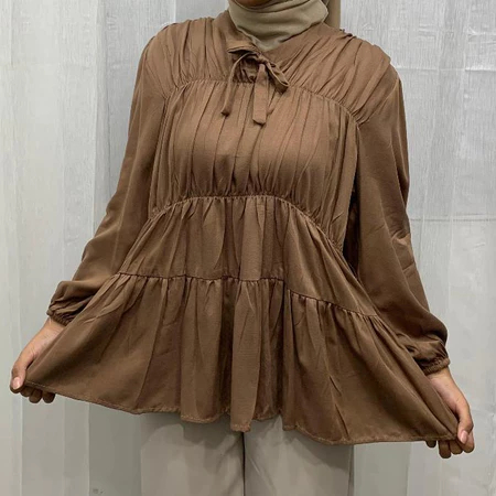 SSY.CLO - BLOUSE KERUT DADA / RUBBER BLOUSE REMPEL KERUT DADA / ATASAN WANITA BLOUSE RUFFLE PREMIUM