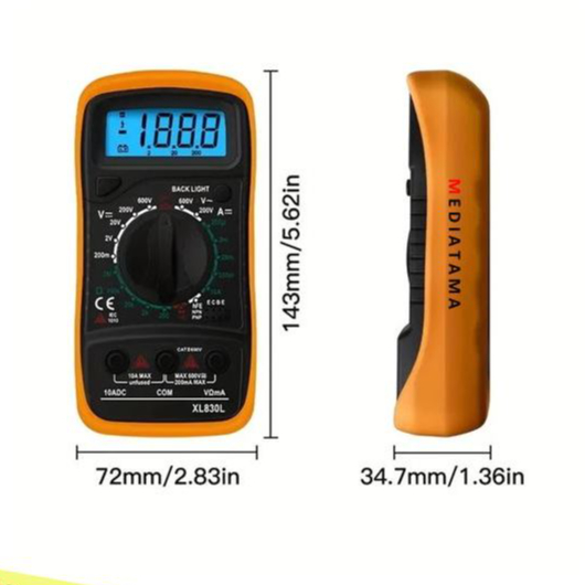 UneedTools Solder Listrik Set Lengkap Dengan Multimeter Berkualitas Solder Listrik Timah Solder 60W 