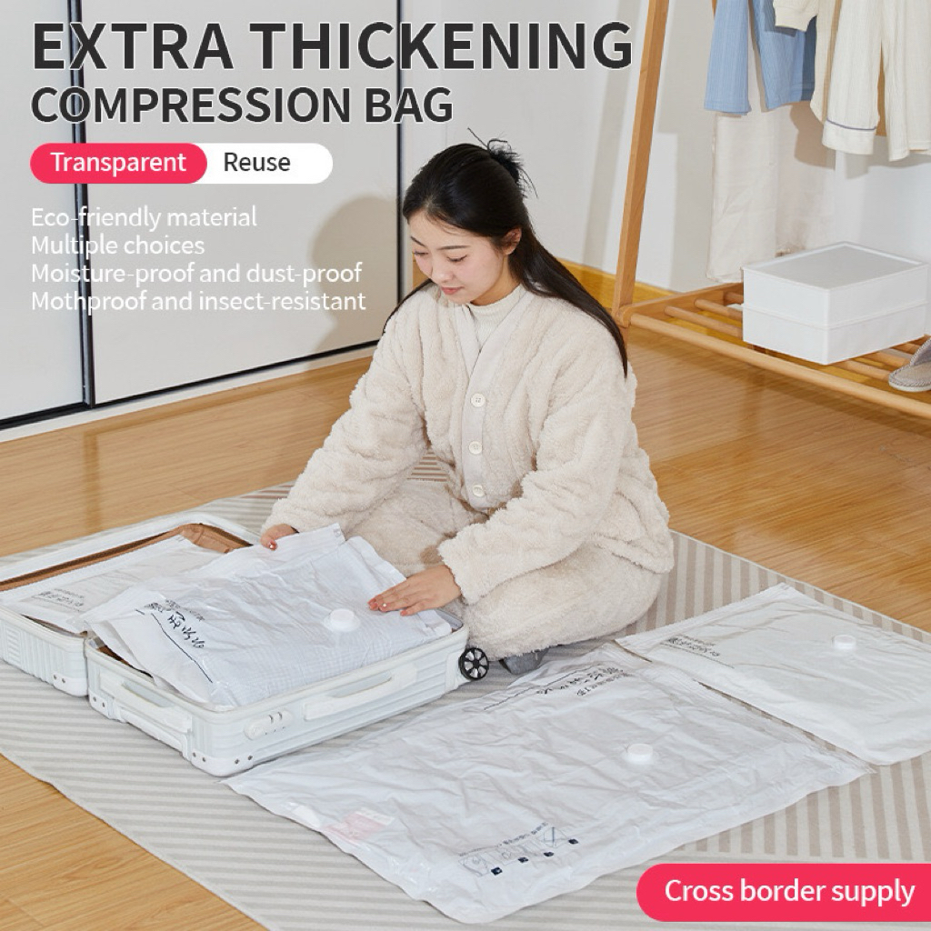 RUMA RUMI Plastik vacuum baju / Vacuum Bag / Kantong plastik kedap udara/ Alat vacuum baju / mesin v