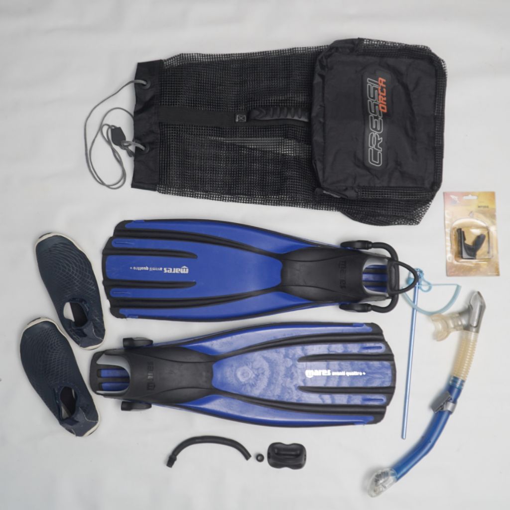 Paket Set Diving oceanic wetsuit mares the Avanti quattro