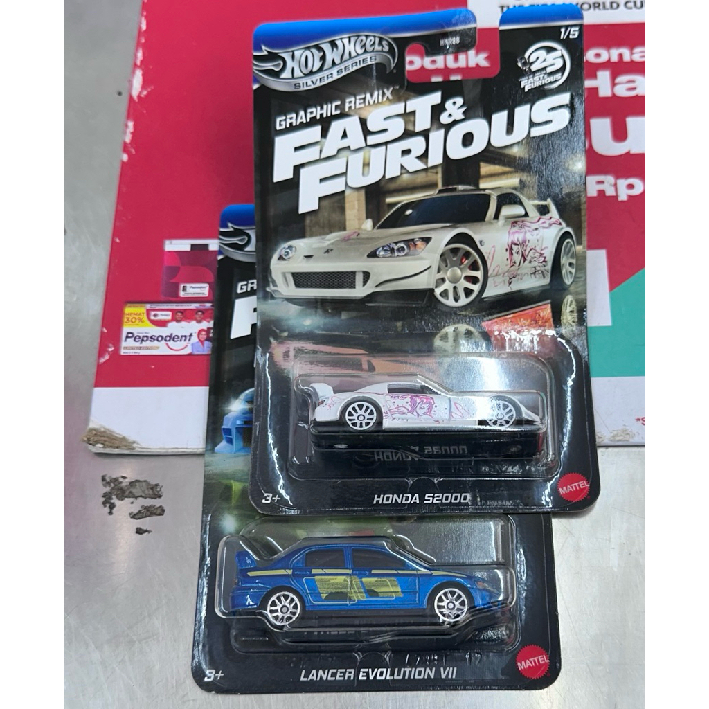 Paket Murah Honda S2000 & Lancer Mitsubishi Evolution Vll | Hot Wheels Fast and Furious
