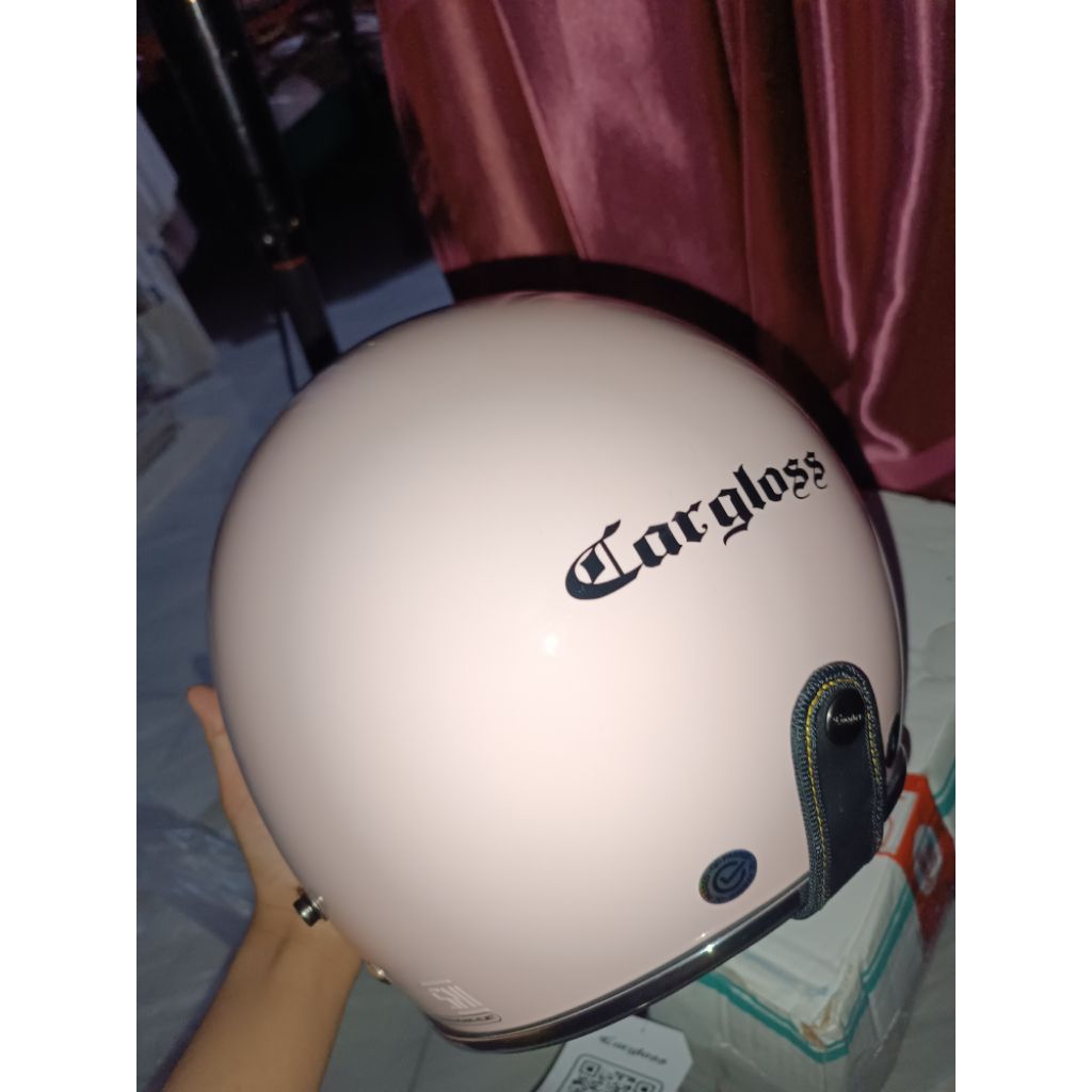 Helm Cargloss CFM warna Pale Pink Ukuran L