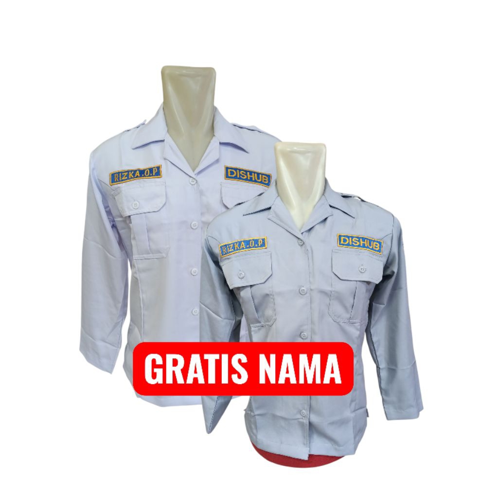 SERAGAM DISHUB WANITA/ KEMEJA DISHUB WANITA/ KEMEJA DISHUB