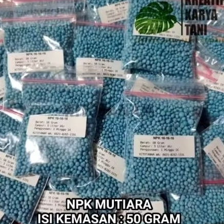 Pupuk NPK mutiara 161616 - NPK mutiara penyubur tanaman