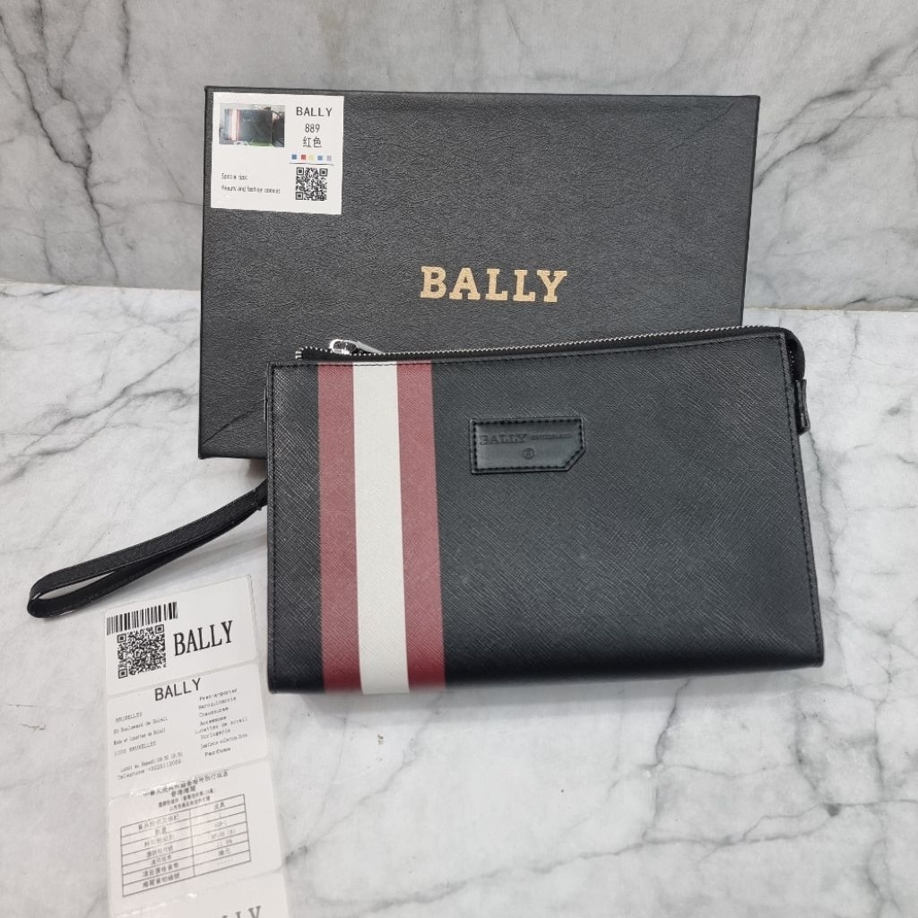HANDBAG PRIA BALLY SKID CLUTCH LEATHER PREMIUM QUALITY