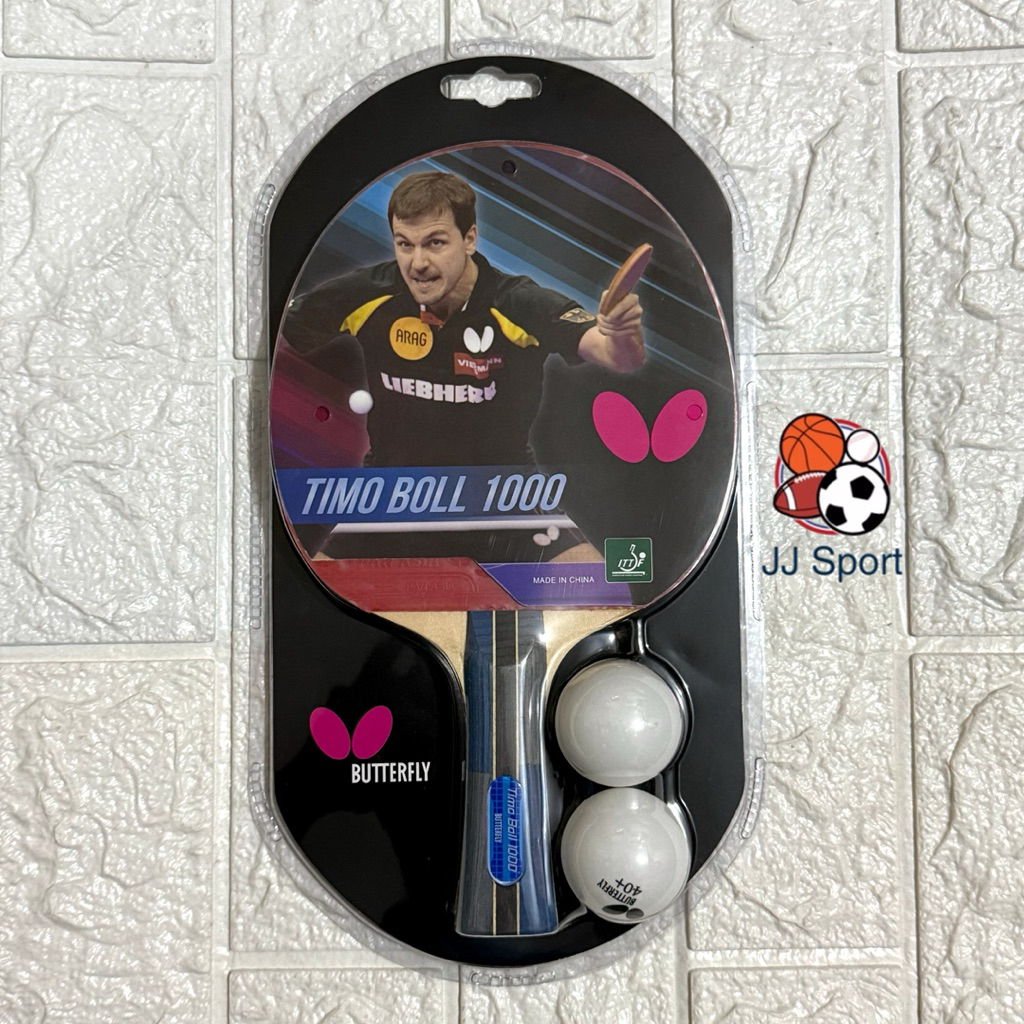 Bet Pingpong Bat Pingpong Butterfly TIMO BOLL 1000 ORIGINAL