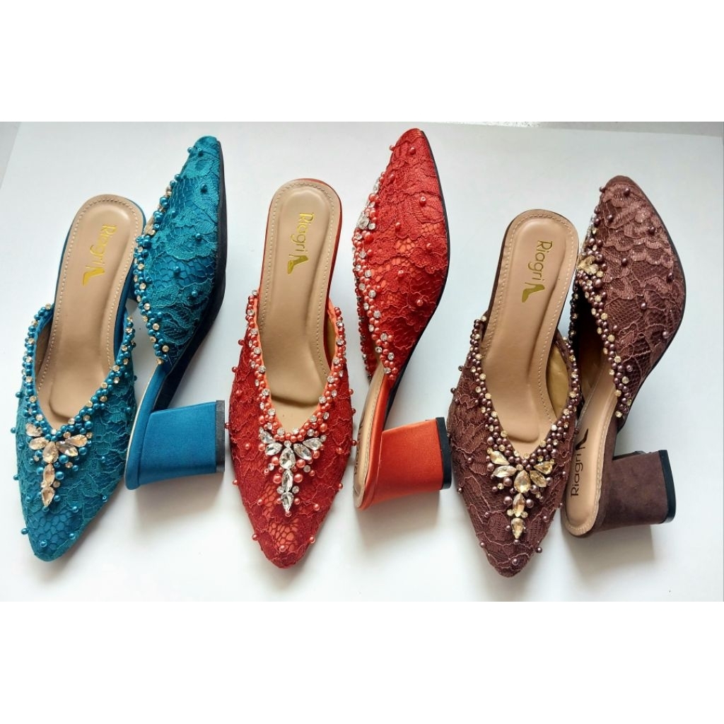 Faby Wedding Shoes/ Po/ Wedding / wisuda/ brukat payet
