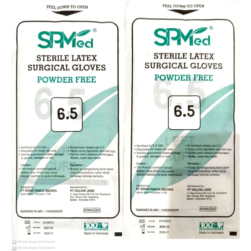 Handscoon steril SPMed ecer//UK 6. 6,5. 7