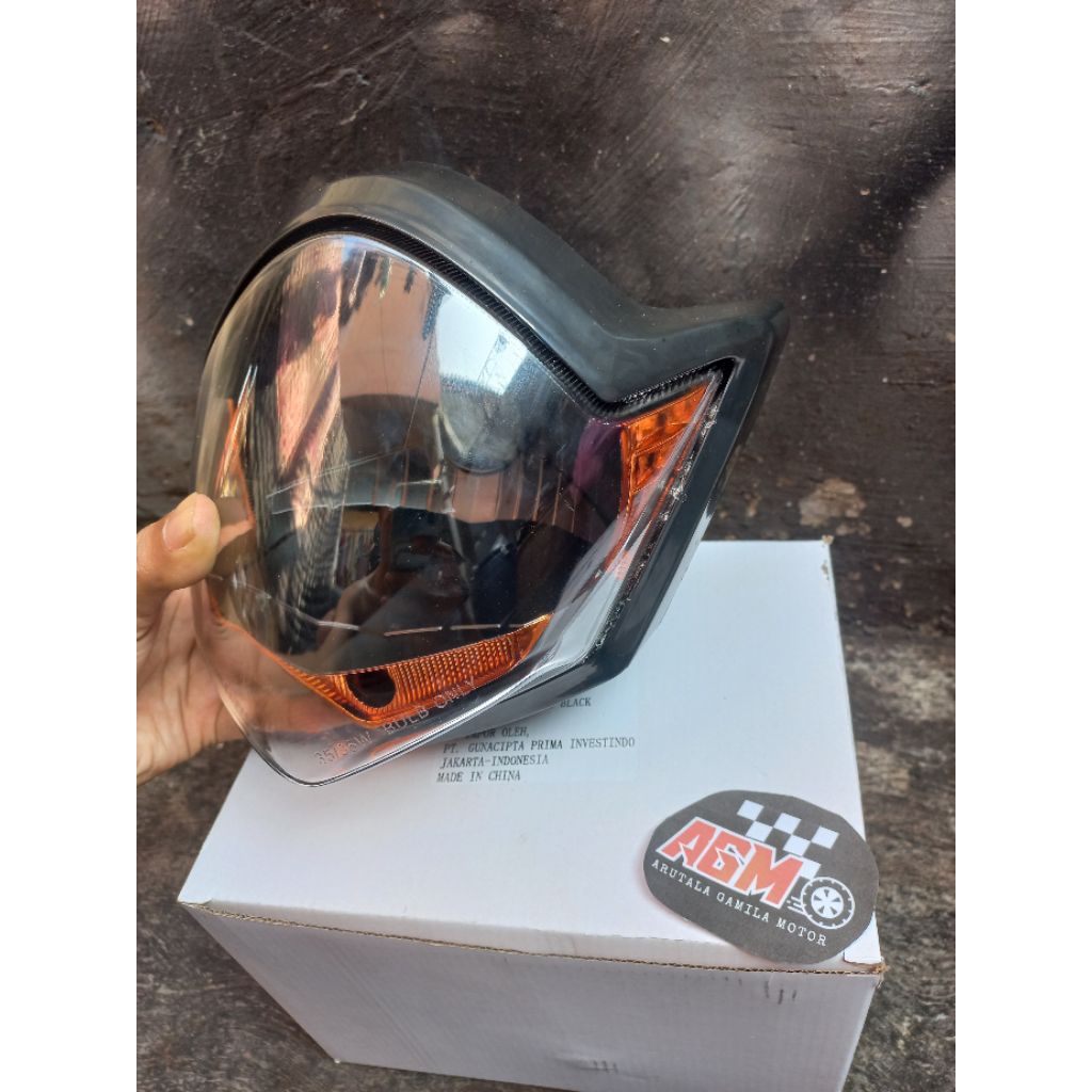 REFLEKTOR VIXION OLD CUSTOM BILED LAMPU DEPAN VIXION LAMA BAHAN BILED LAMPU VIXION OVAL BAHAN BILED