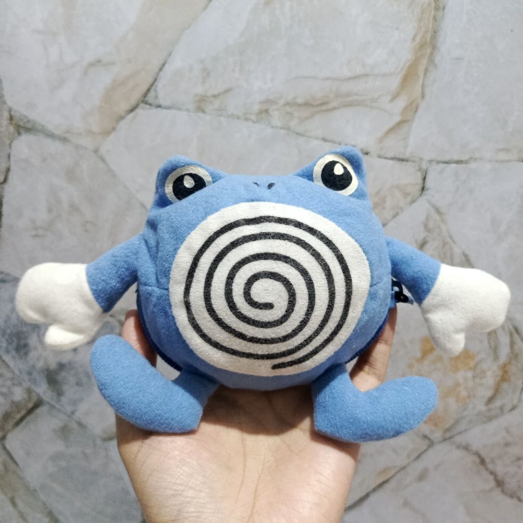 Boneka Pokemon Poliwhirl Bolak Balik Original