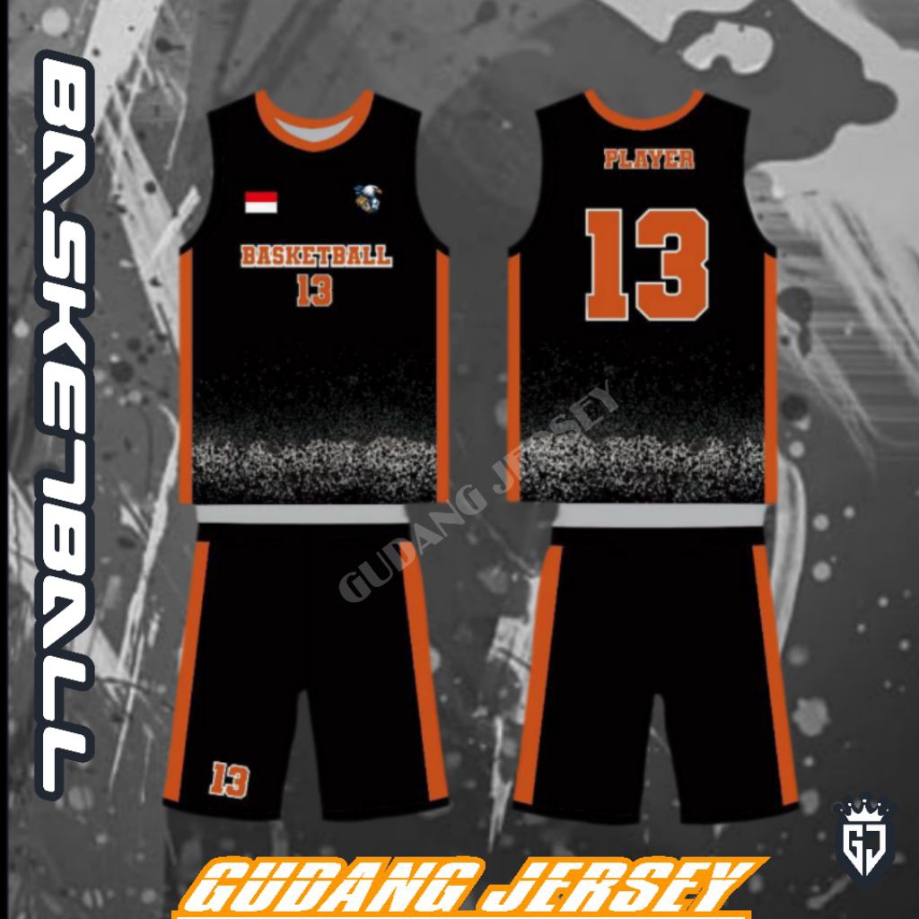 Jersey BASKETBALL Custom gratis Nama & Nopung