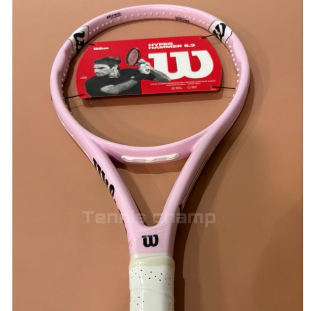 NEW DEALS Raket Tenis Wilson Hyper Hammer 5.3 Baby Pink/ Tennis Racket Wilson Hyper Hammer 5.3 Pink