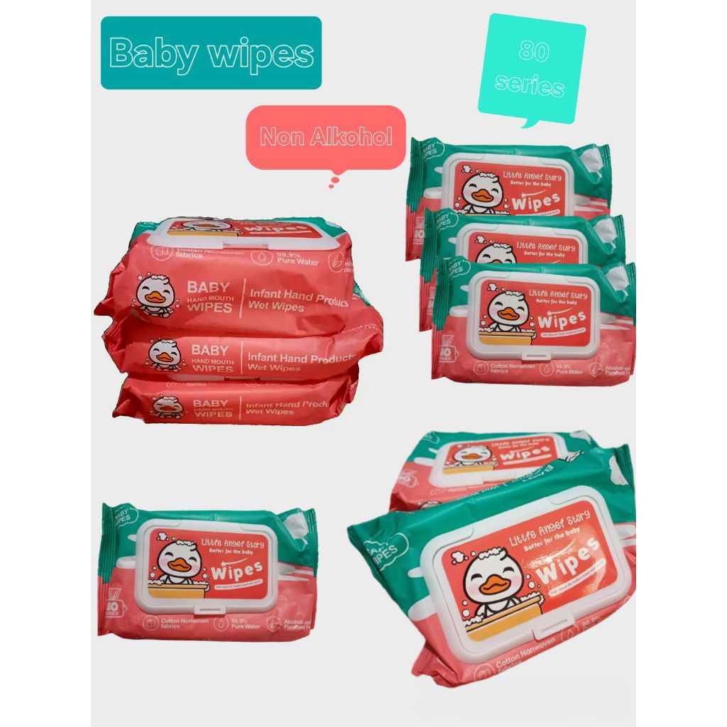 Baby Wife Tisu Basah Bayi Non Alkohol Wipes untuk Bayi Anda Tidak Mengandung Alkohol dan Aman untuk 