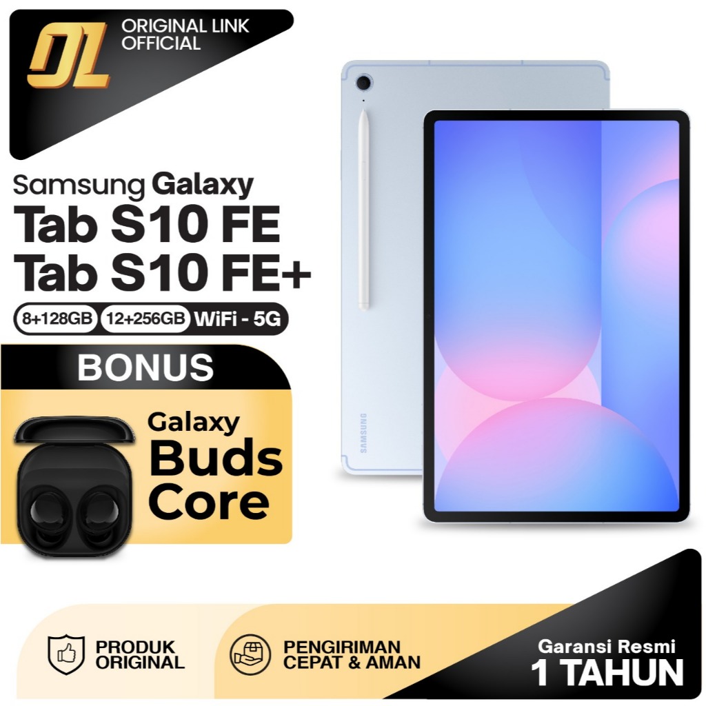 Samsung Galaxy Tab S10 FE+ S10 FE Plus 5G Wifi 8/128 12/256 GB Tablet 10 inch Tab 13 inch