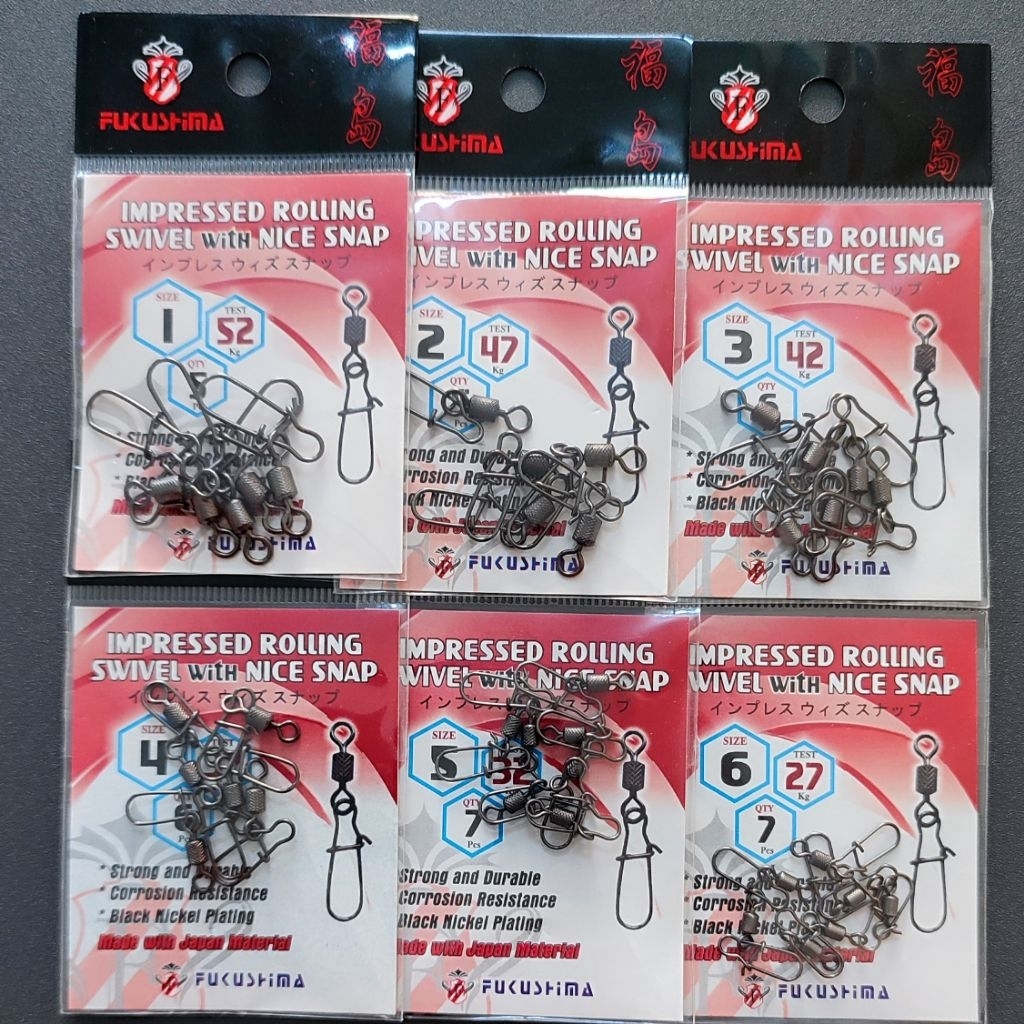 SNAP FUKUSHIMA. SNAP ROLLING SWIVEL. SNAP LURE. PIN LURE. SNAP