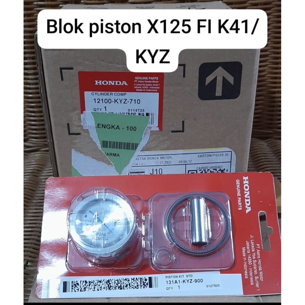 CYLINDER COMP SUPRA X 125 BLOK SEHER BLOK PISTON SET PISTON 12100KYZ710 PISTON KIT 131A1KYZ900 SUPRA