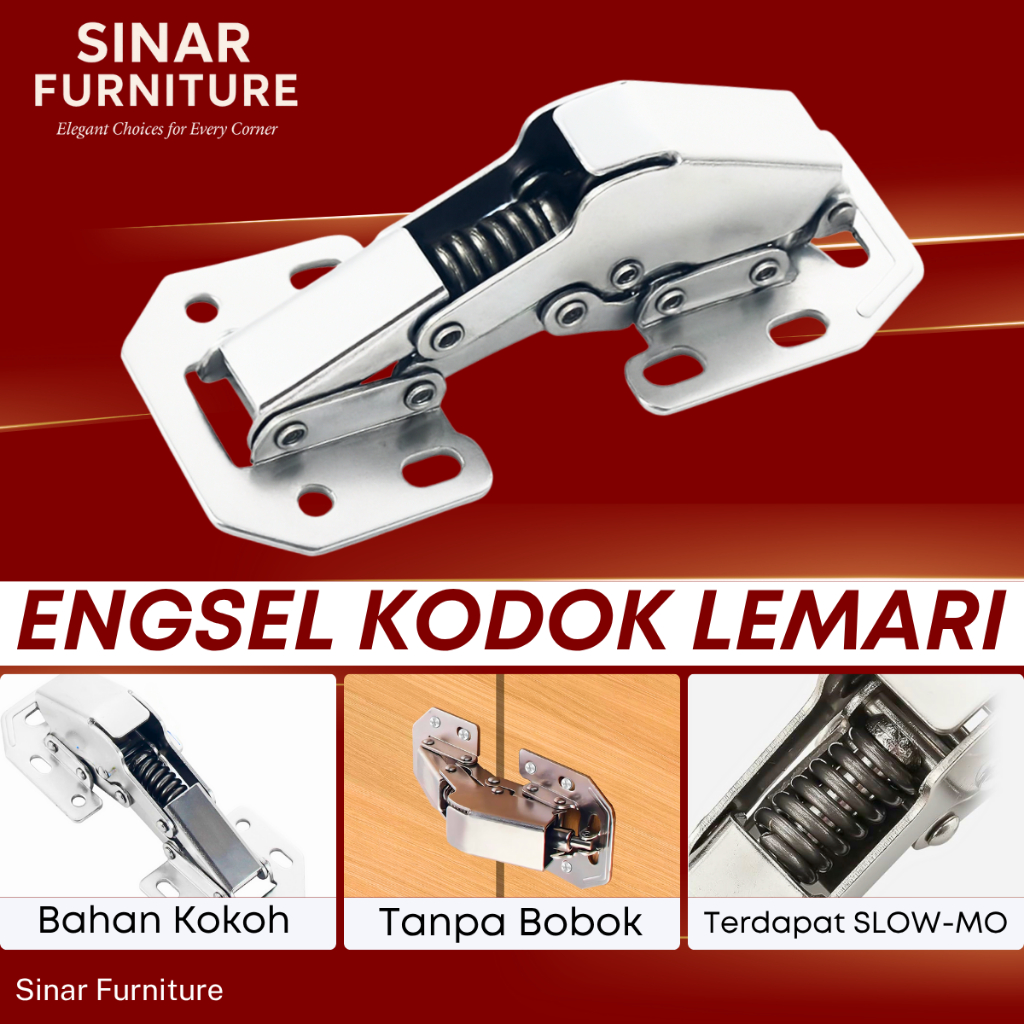 Engsel Sendok Kodok Pintu 90 Derajat 4 Inch BIASA & SLOW-MOTION