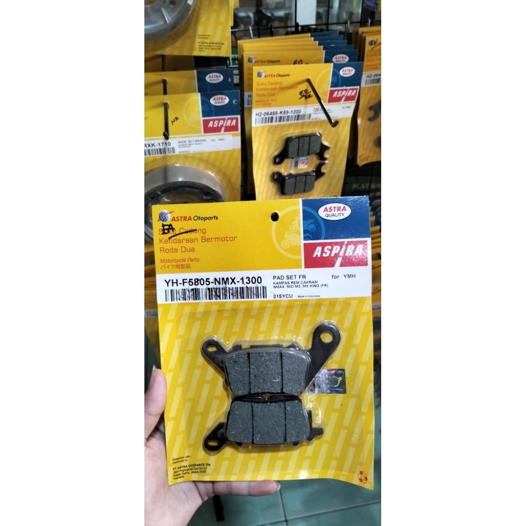 Putra Motor-Kampas Rem Cakram Pad Set Depan NMAX Aerox Lexi Fino Mio