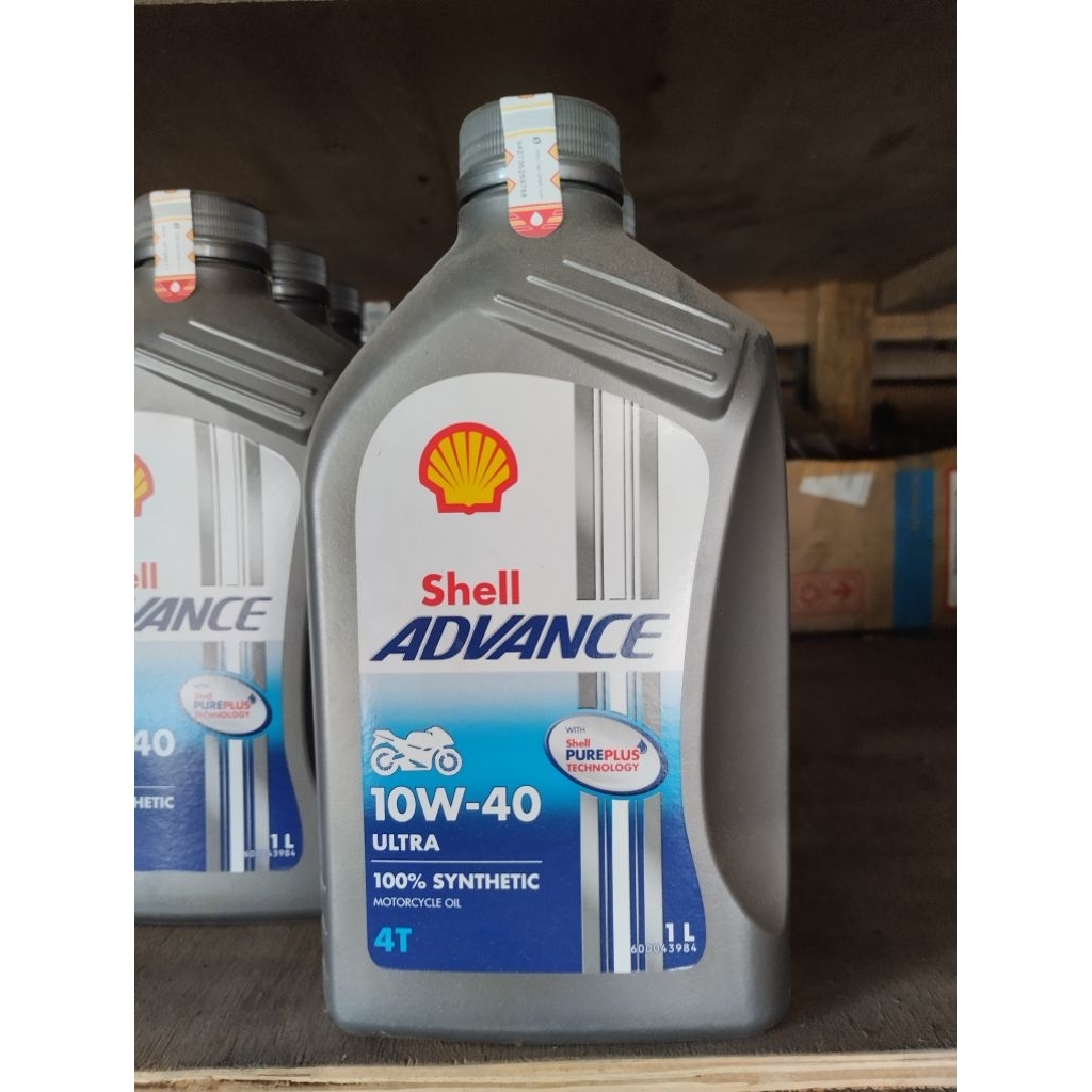 Oli Shell Advance Ultra 10W-40 Syntetic 4T API SN 1L
