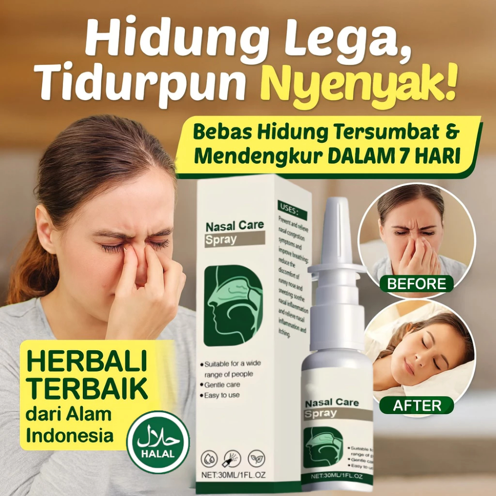 Nasal Care Spray Semprot Hidung Sinusitis Semprot Hidung Pelega Hidung Tersumbat - 1 Pcs Nasal Care 