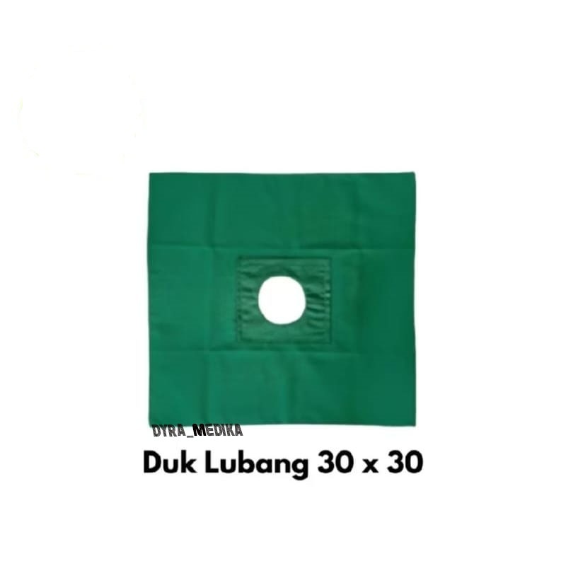 Duk Lubang 30cm x 30cm / Duk Bolong / Doek Bolong 30x30cm