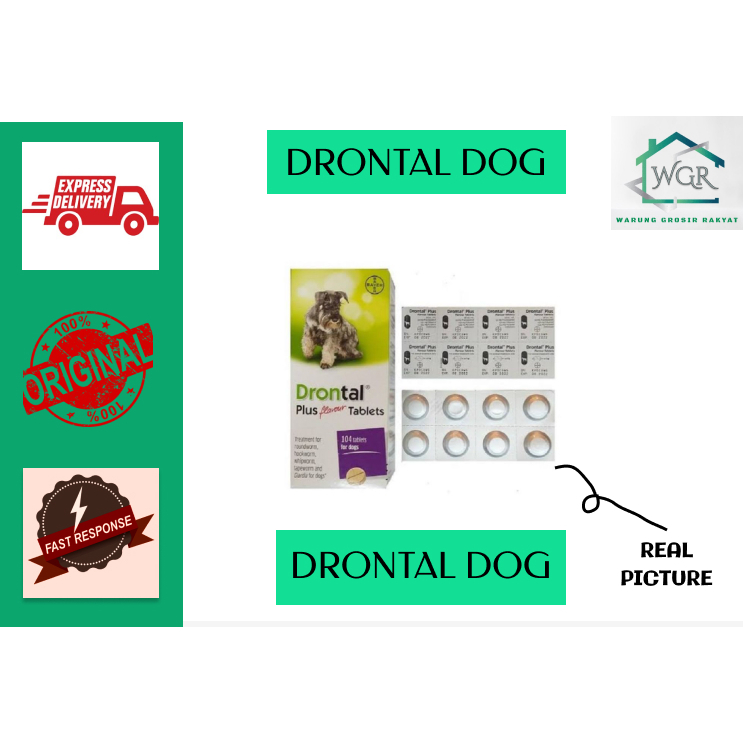 Drontal plus Flavour / obat cacing anjing / obat cacing drontal / Drontal dog