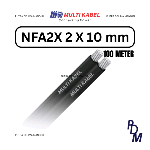 Kabel PLN NFA2X Kabel Twisted 2x10 Kabel Twist SR 2x10 MULTIKABEL SUPREME KMI KABELINDO ETERNA