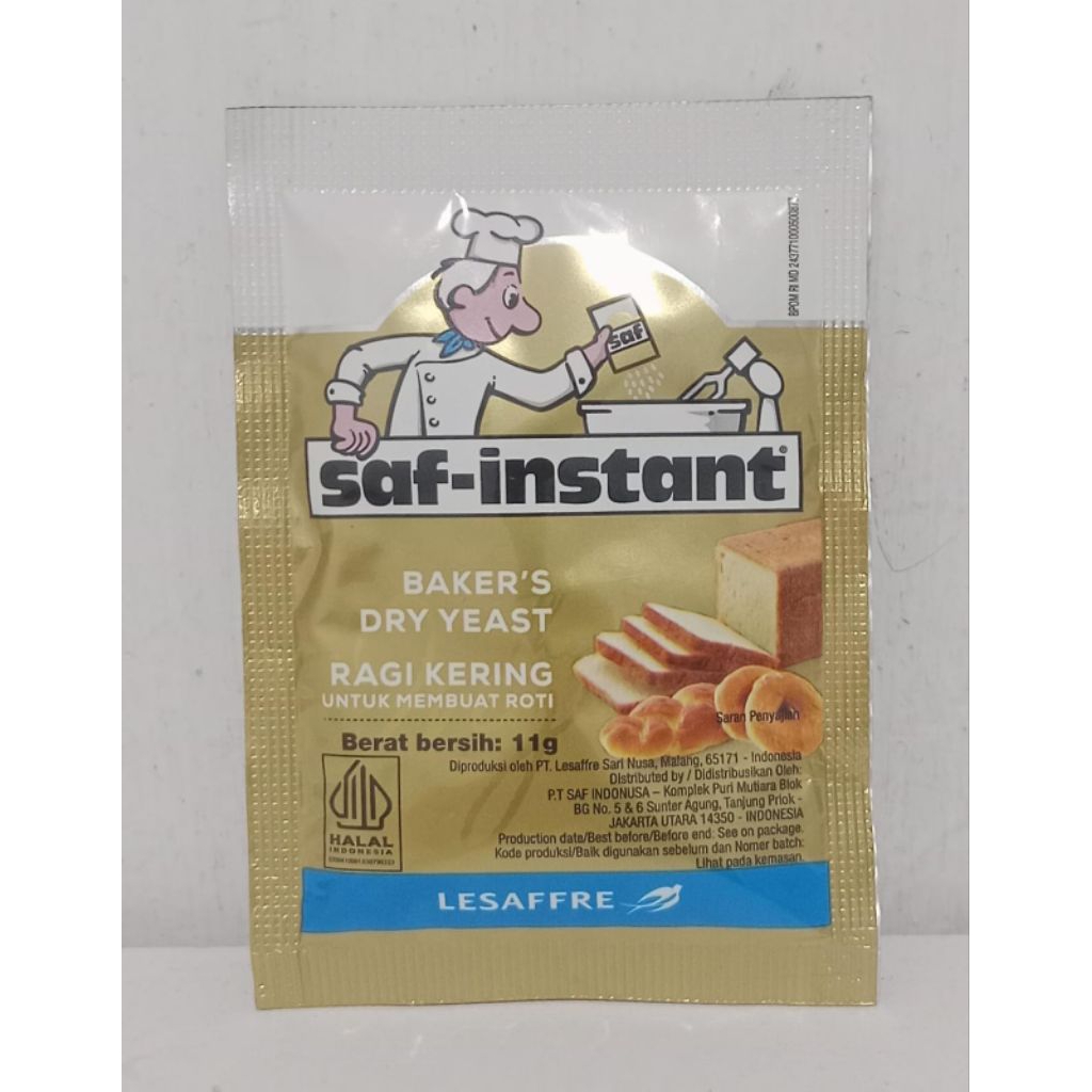 (Sembakomu.id) Saf Instan Ragi sachet 11g/Ragi kering instan sachet/Ragi Pengembang