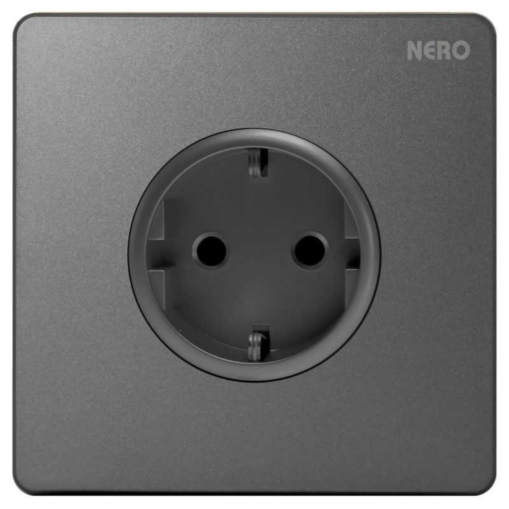 Stopkontak Nero Casa Grey (X216VG-GR Schuko Socket)