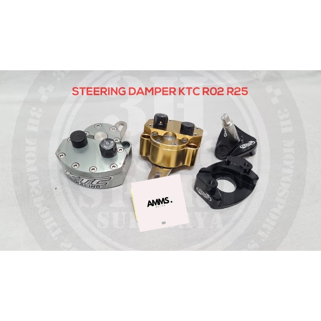 STEERING DAMPER KTC R02 R25 GOLD, GREY