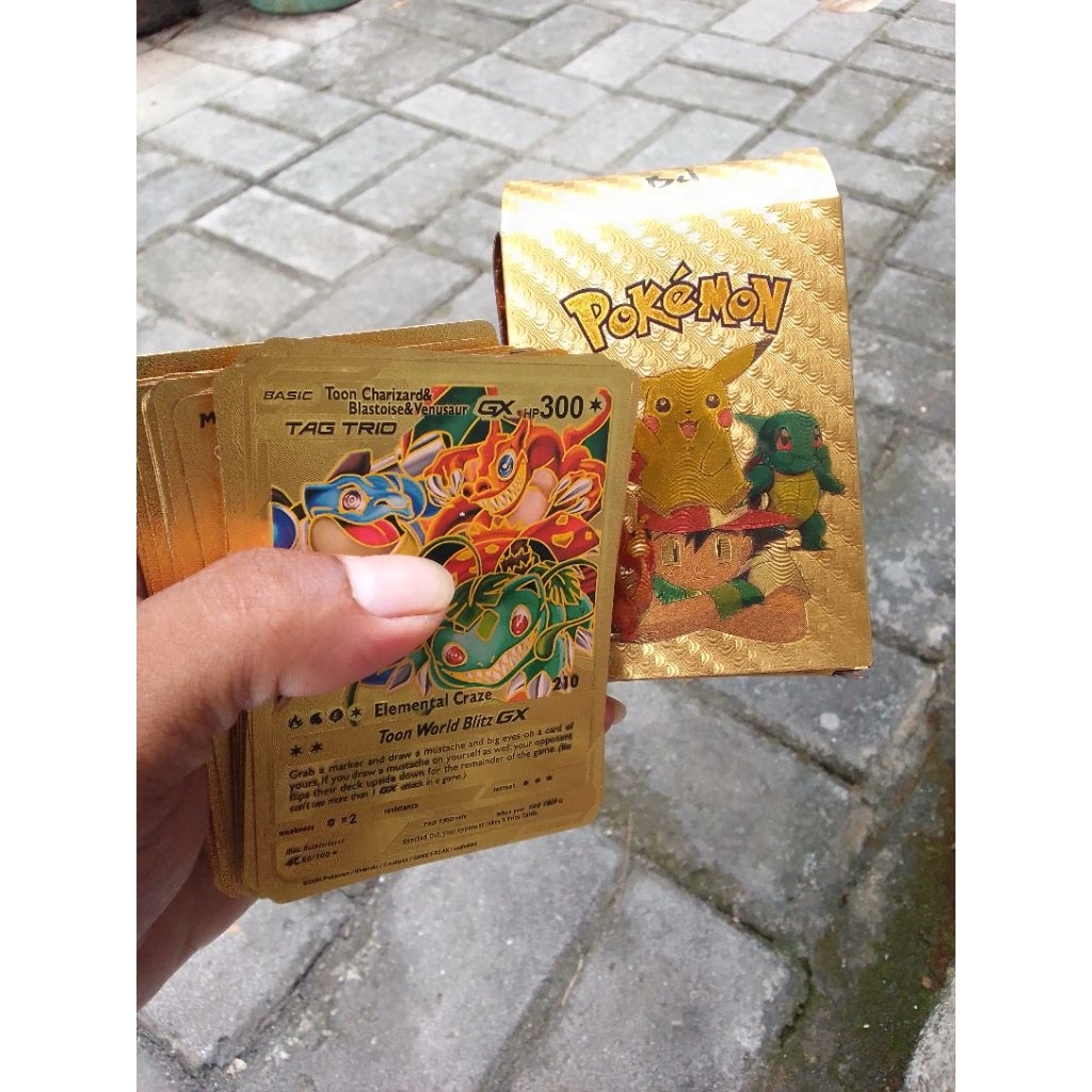 Kartu Pokemon Gold Kartu Pokemon Warna Emas