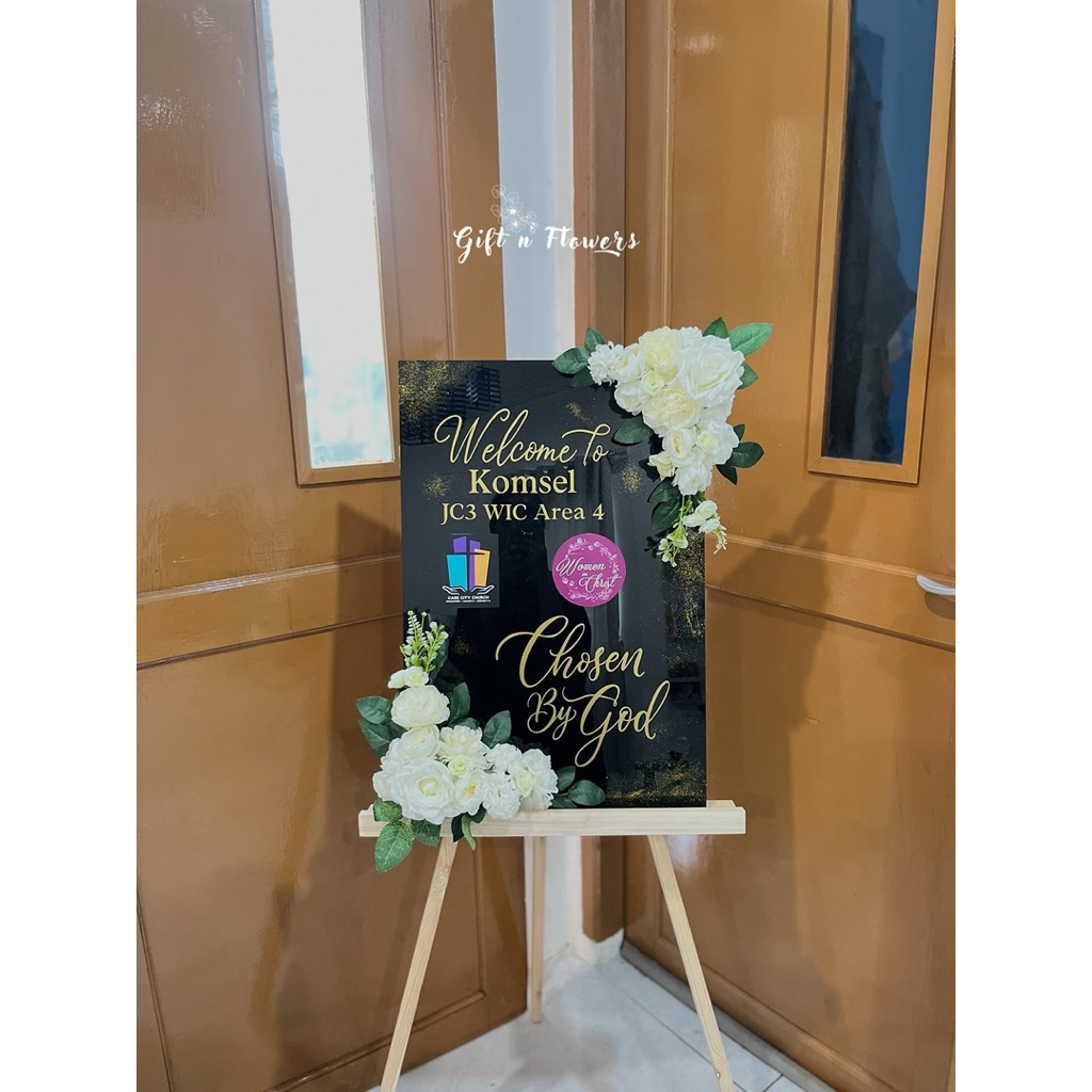 Papan Bunga Ucapan / Papan Bunga Wisuda / Welcome Sign / Papan Bunga Grand Opening