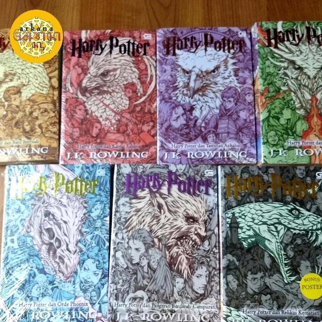 Novel Harry Potter Bahasa Indonesia Vol 1 sd 7 Paket (Segel)