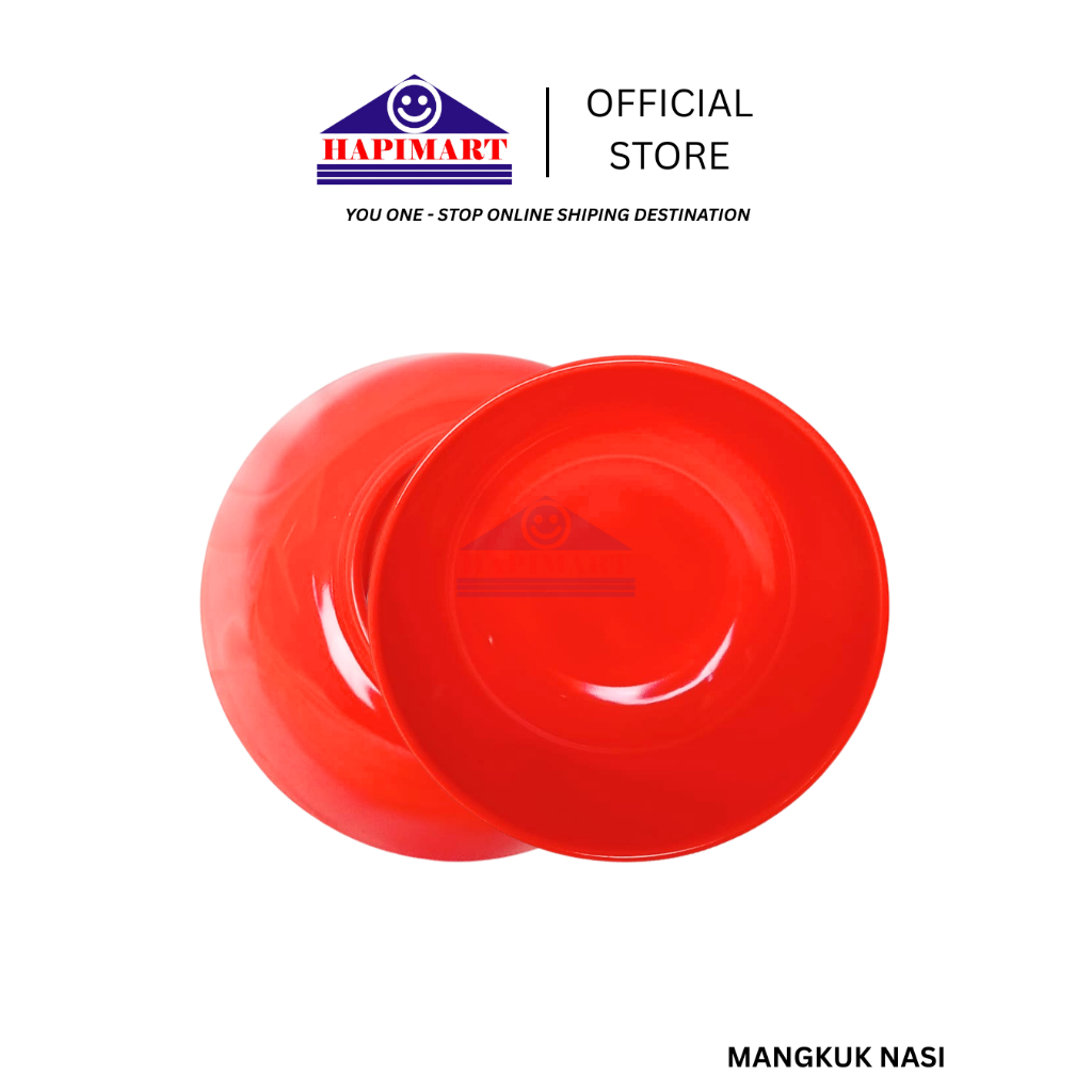 Peralatan Makan Melamin, Peralatan Makan Unik, Kebutuhan Rumah Tangga, Premium Varian Merah.