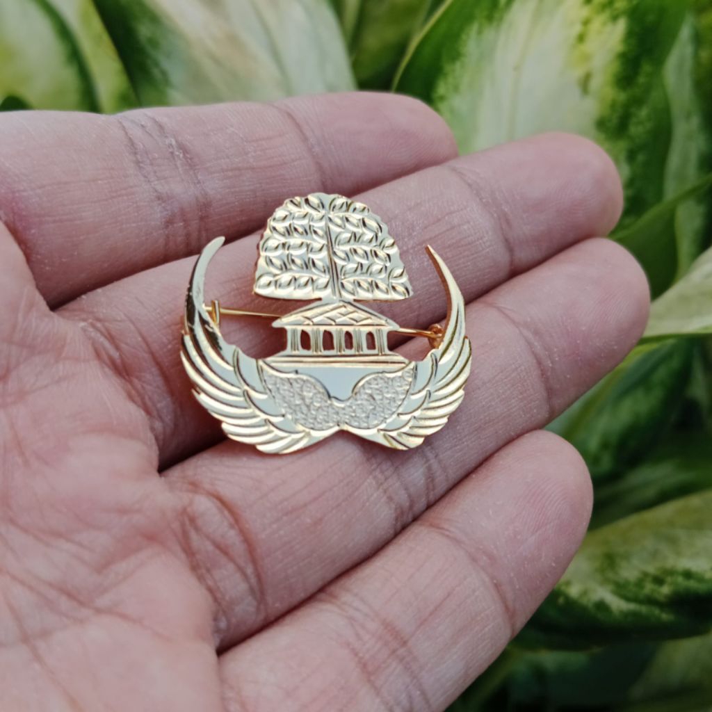 Lencana KORPRI Pin Korpri PNS / ASN Grade Premium Berlapis Emas