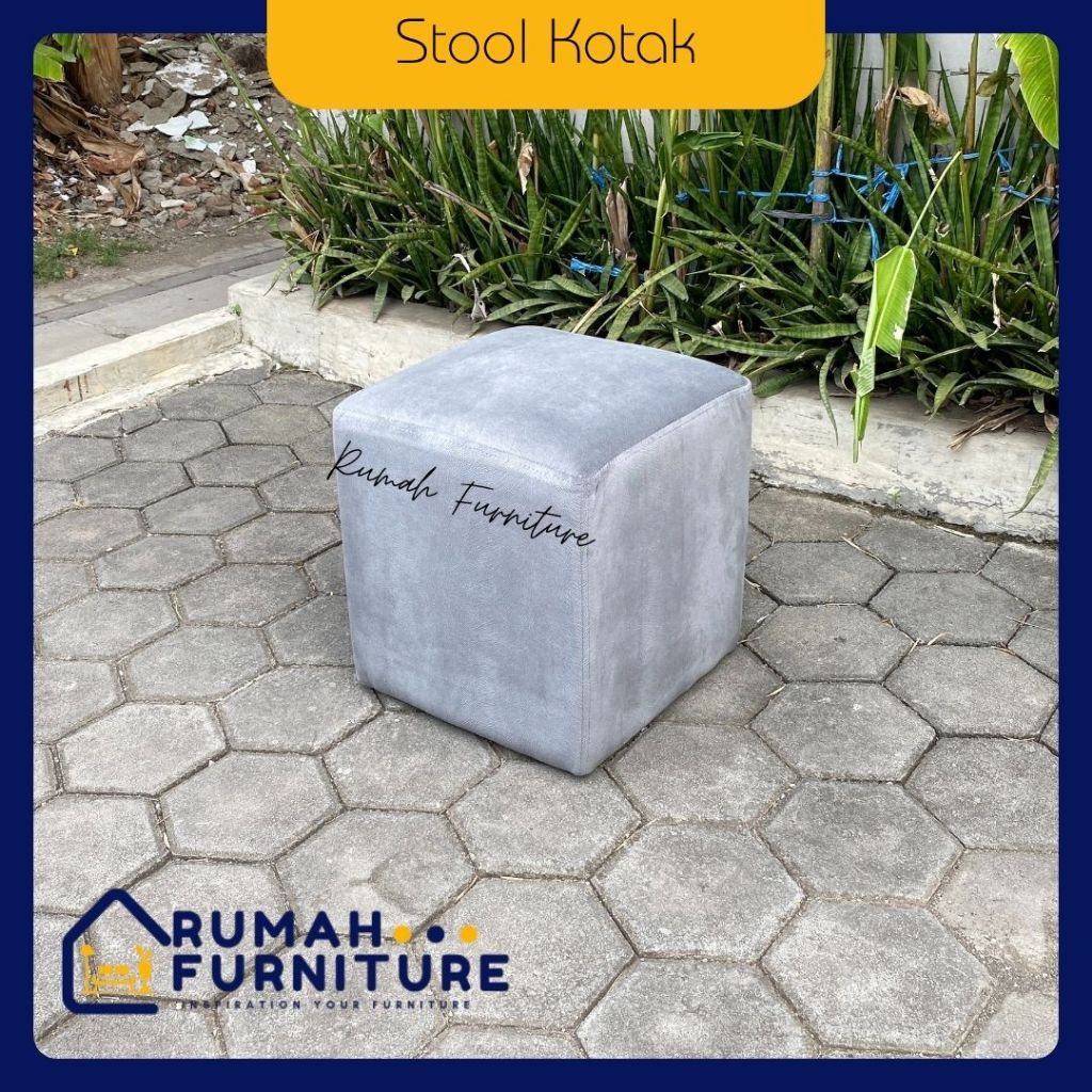Stool Kotak Minimalis stool aesthetik sofa bench stool puff Stool sofa Minimalis