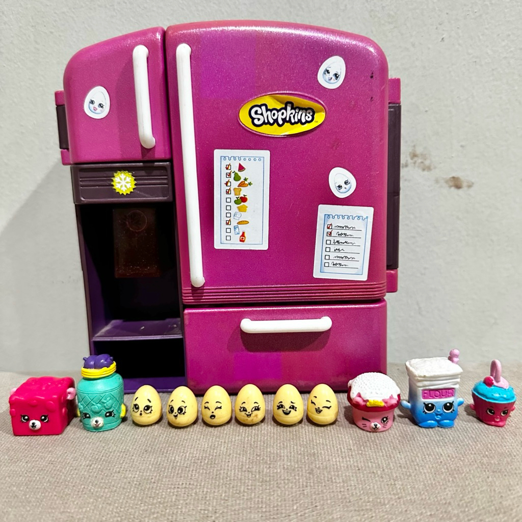 Mainan Kulkas Moose Shopkins + Dapat Acc - Original - Preloved