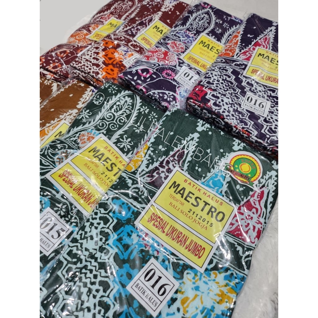 Sarung Wanita MAESTRO JUMBO Kain Batik SUDAH DIJAHIT size 130x200