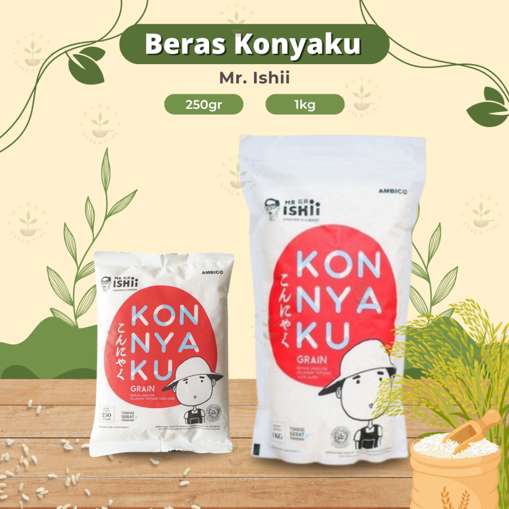 Shirataki Konnyaku Rice - Beras Shirataki - Beras Diet Konnyaku