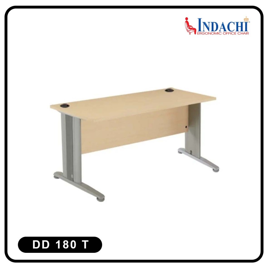 Meja Kantor 1 Biro Tanpa Laci INDACHI DD 180 T